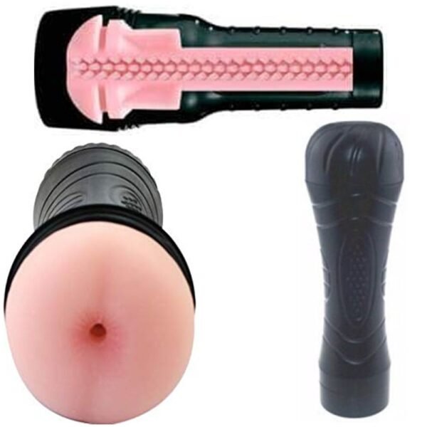 MASTUBADOR EM FORMATO DE VAGINA COM VIBRADOR - Image 2