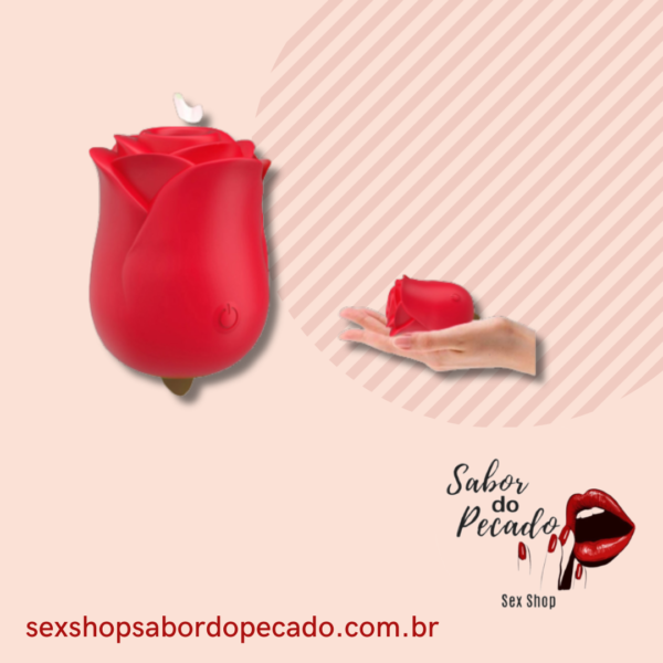 SUGADOR DE CLITÓRIS ROSA DA FELICIDADE COM LINGUA - Image 2